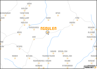 map of Ngoulen