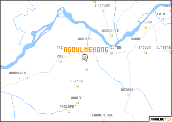 map of Ngoulmekong