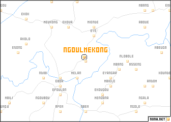 map of Ngoulmekong