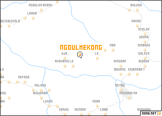 map of Ngoulmékong