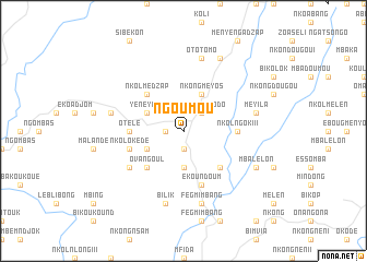 map of Ngoumou