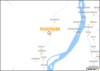 map of Ngoundiba