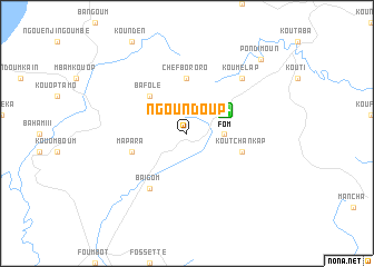 map of Ngoundoup