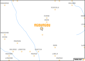 map of Ngoungou