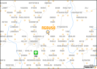 map of Ngouso