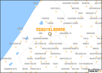 map of Ngouye Lamane