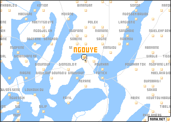 map of Ngouye