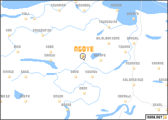map of Ngoye