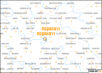 map of Ngqakayi