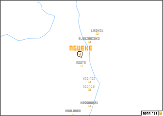 map of Ngueké