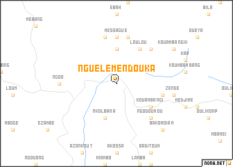 map of Nguélémendouka