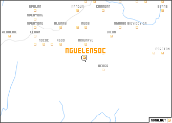 map of Ngüelensoc