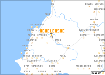 map of Ngüelensoc