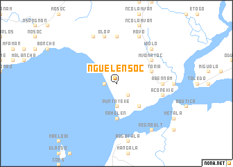 map of Ngüelensoc