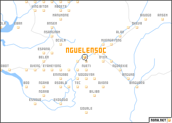 map of Ngüelensoc