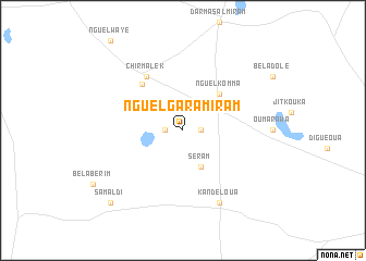 map of Nguèl Garamiram
