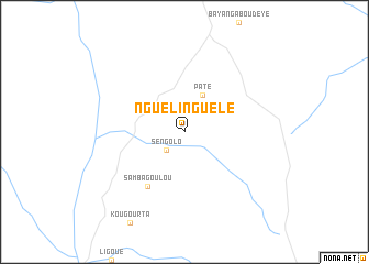 map of Nguélin-Guélé