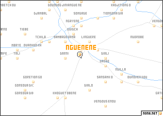 map of Nguénène