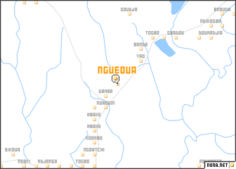 map of Nguéoua