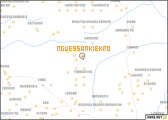map of Nguessankiékro