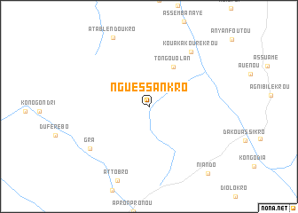 map of Nguessankro