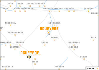 map of Nguéyène