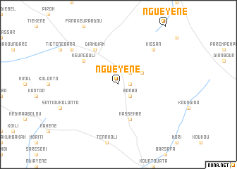 map of Nguéyène