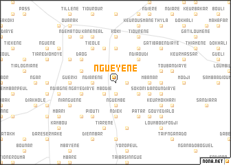 map of Nguèyène