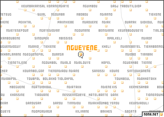 map of Nguéyène