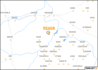 map of Nguga