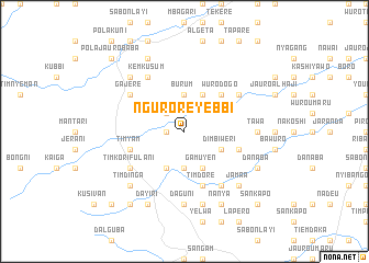 map of Ngurore Yebbi