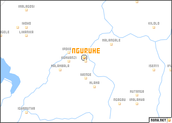 map of Nguruhe