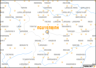 map of Nguyên Bình