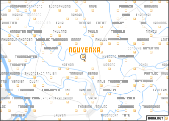 map of Nguyên Xá