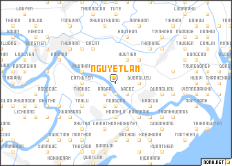 map of Nguyet Lam