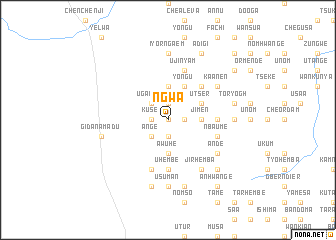map of Ngwa