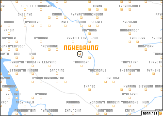 map of Ngwedaung