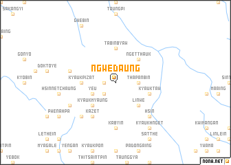 map of Ngwedaung