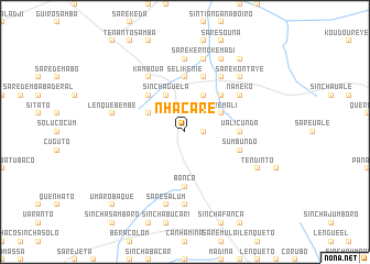 map of Nhacaré