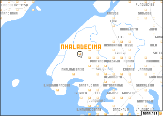 map of Nhala de Cima