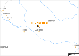 map of Nhamacala