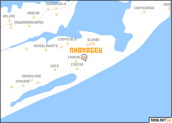 map of Nhamageu