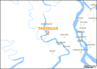 map of Nhamagiua