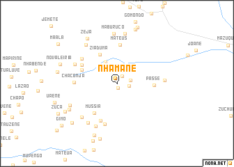 map of Nhamane