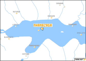 map of Nhamazága