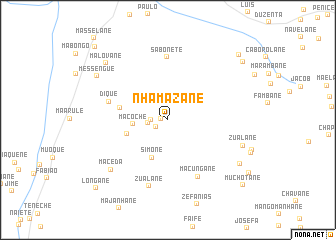 map of Nhamazane