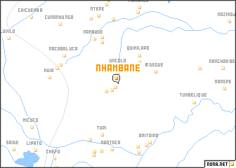 map of Nhambane