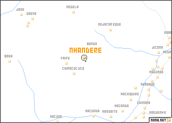 map of Nhandere