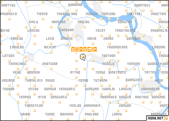 map of Nhân Gỉa