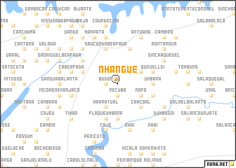 map of Nhanguê